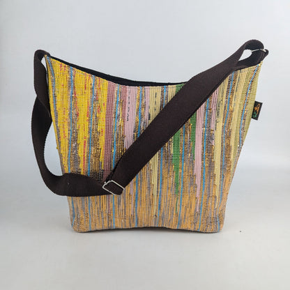 Shimmery Multicolored Designer Upcycled Handwoven Eclipse Jhola Tote (EJD0325-001) PS_W