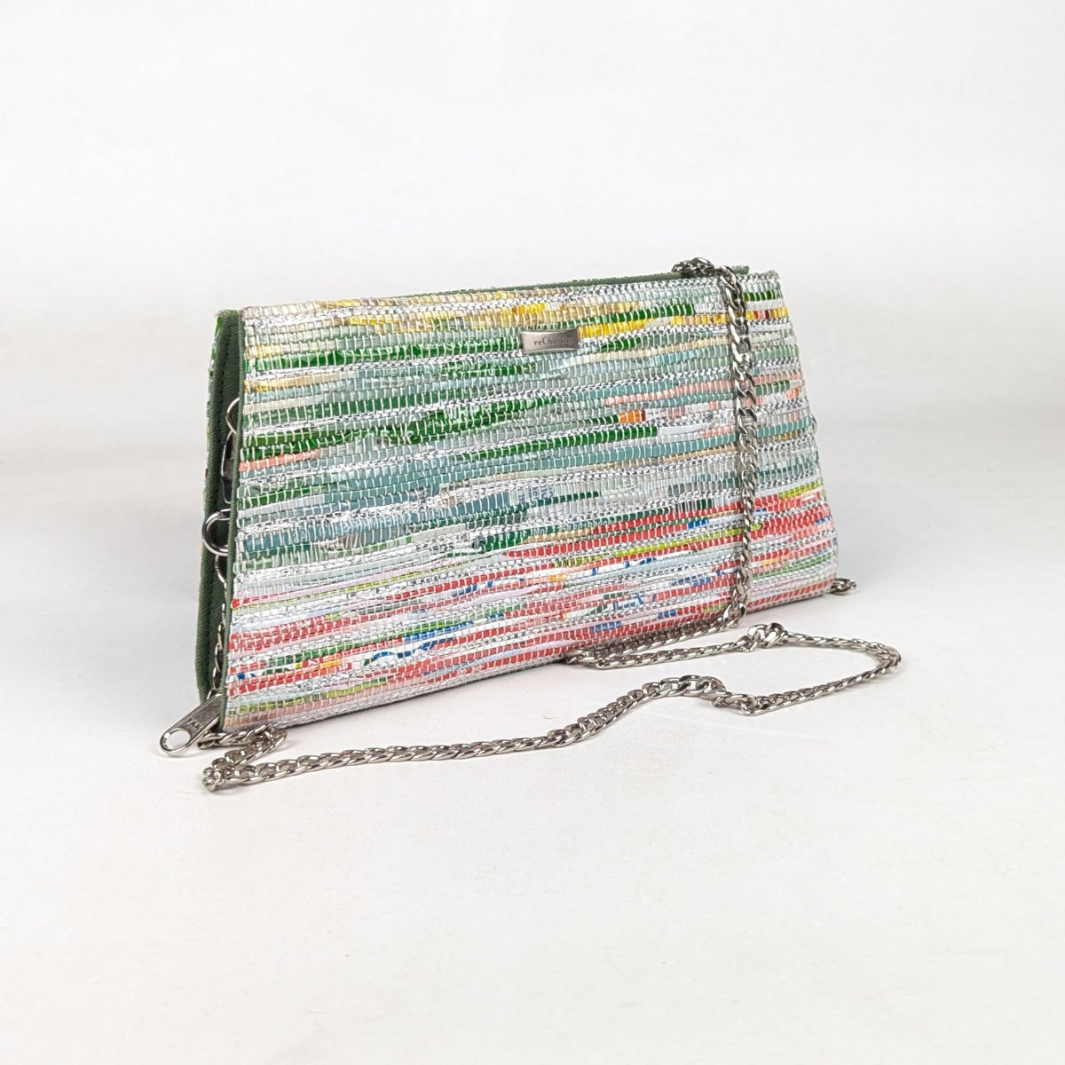 Upcycled Handcrafted Trapeze Clutch (TC0326-005)