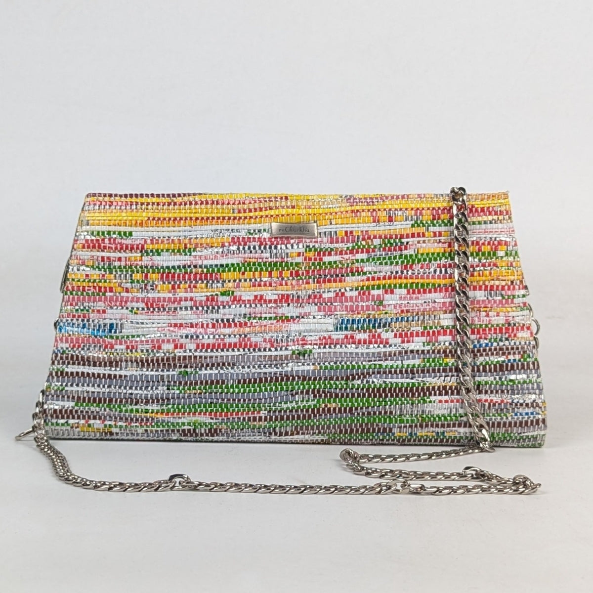 Upcycled Handcrafted Trapeze Clutch (TC1225-001)