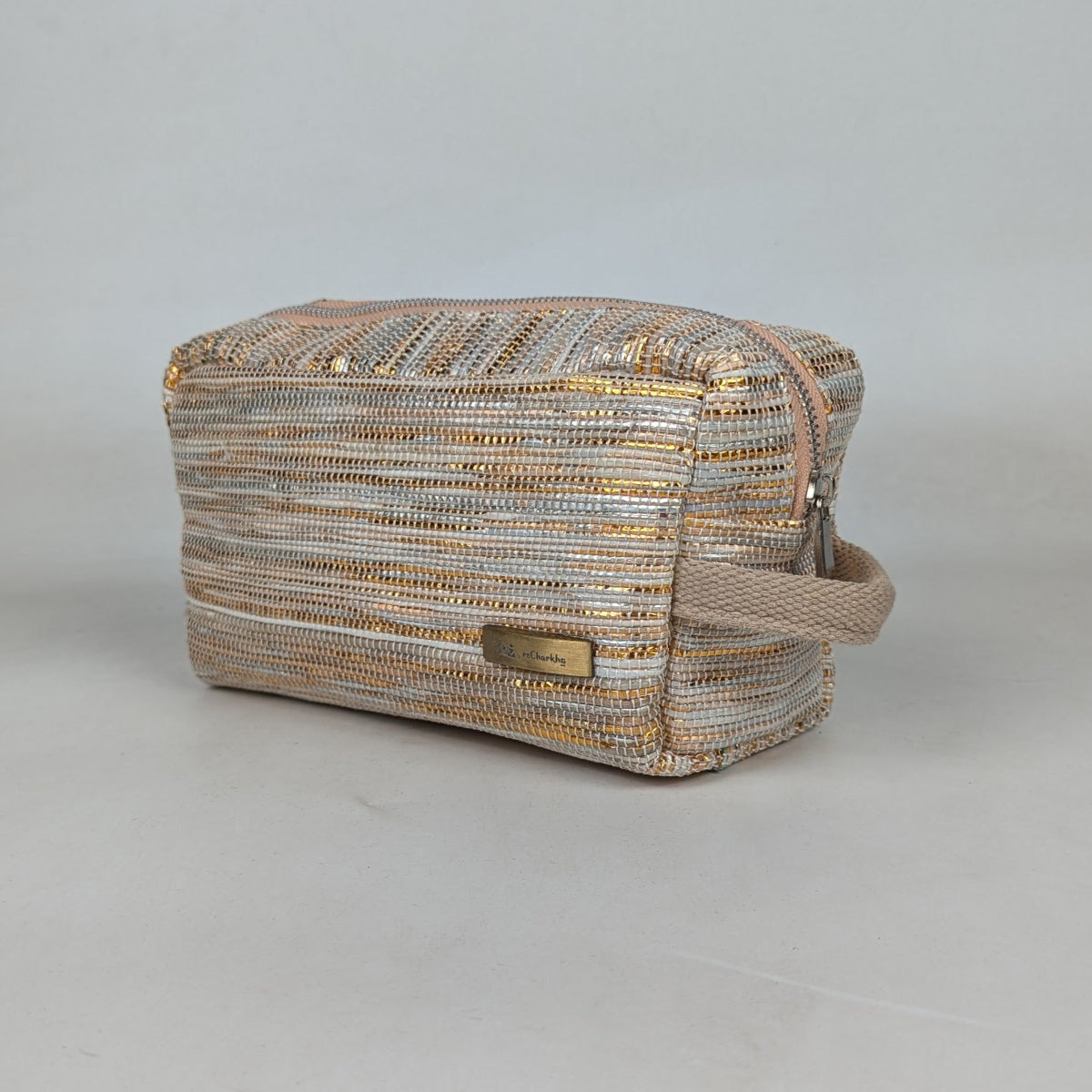 Upcycled Handcrafed Travel Pouch (TK0326-022) PS_W