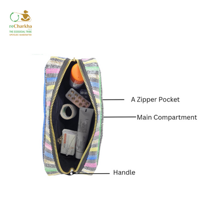 Upcycled Handcrafted Travel Pouch (TK0926-014)