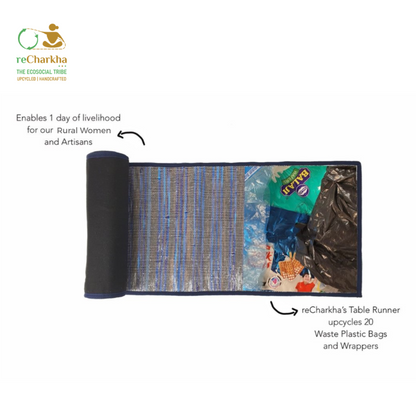 Upcycled Handcrafted Designer Table Runner (TRD0626-001) PS_W