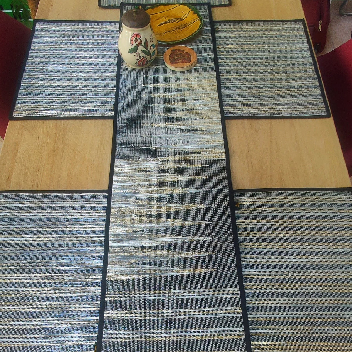 Upcycled Handcrafted Designer Table Runner (TRD0626-001) PS_W