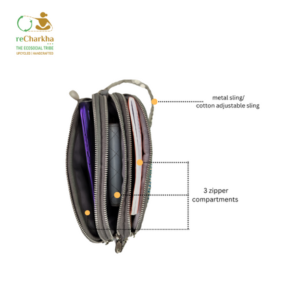 Upcycled Handcrafted Taco Sling (TSL0726-002)
