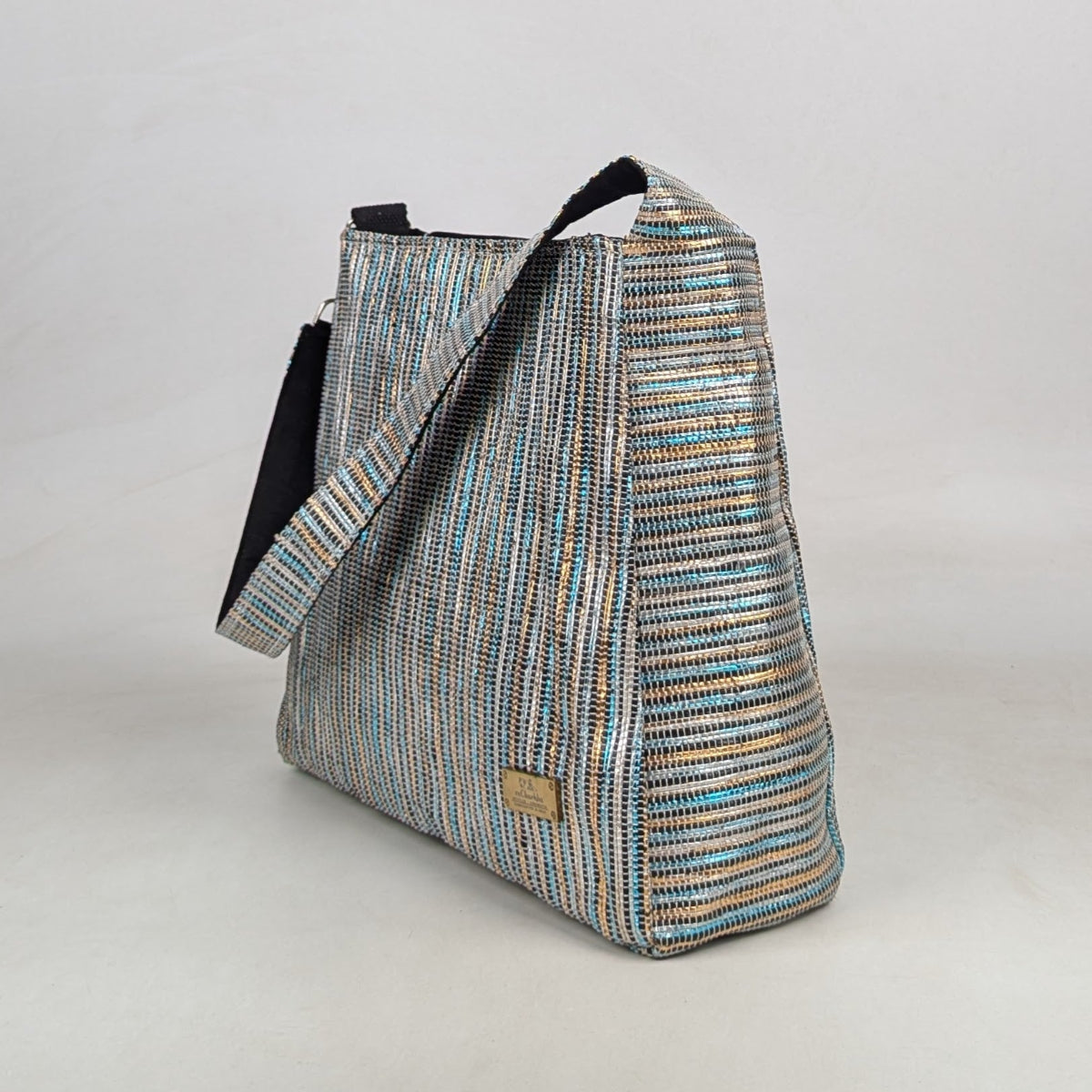 Upcycled Handcrafted Trapeze Tote (TT0626-002) PS_W