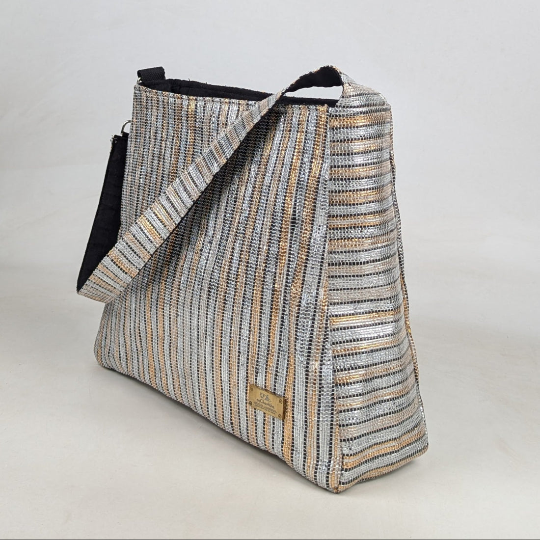 Premium Upcycled Handcrafted Trapeze Tote (TT0626-005) PS_W