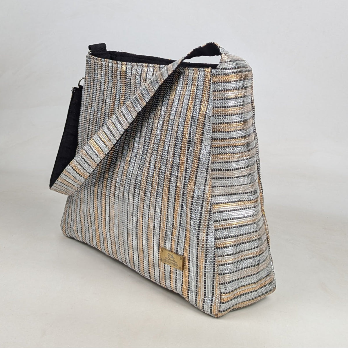 Premium Upcycled Handcrafted Trapeze Tote (TT0626-005) PS_W