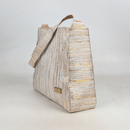 Premium Upcycled Handcrafted Trapeze Tote (TT0626-010) PS_W