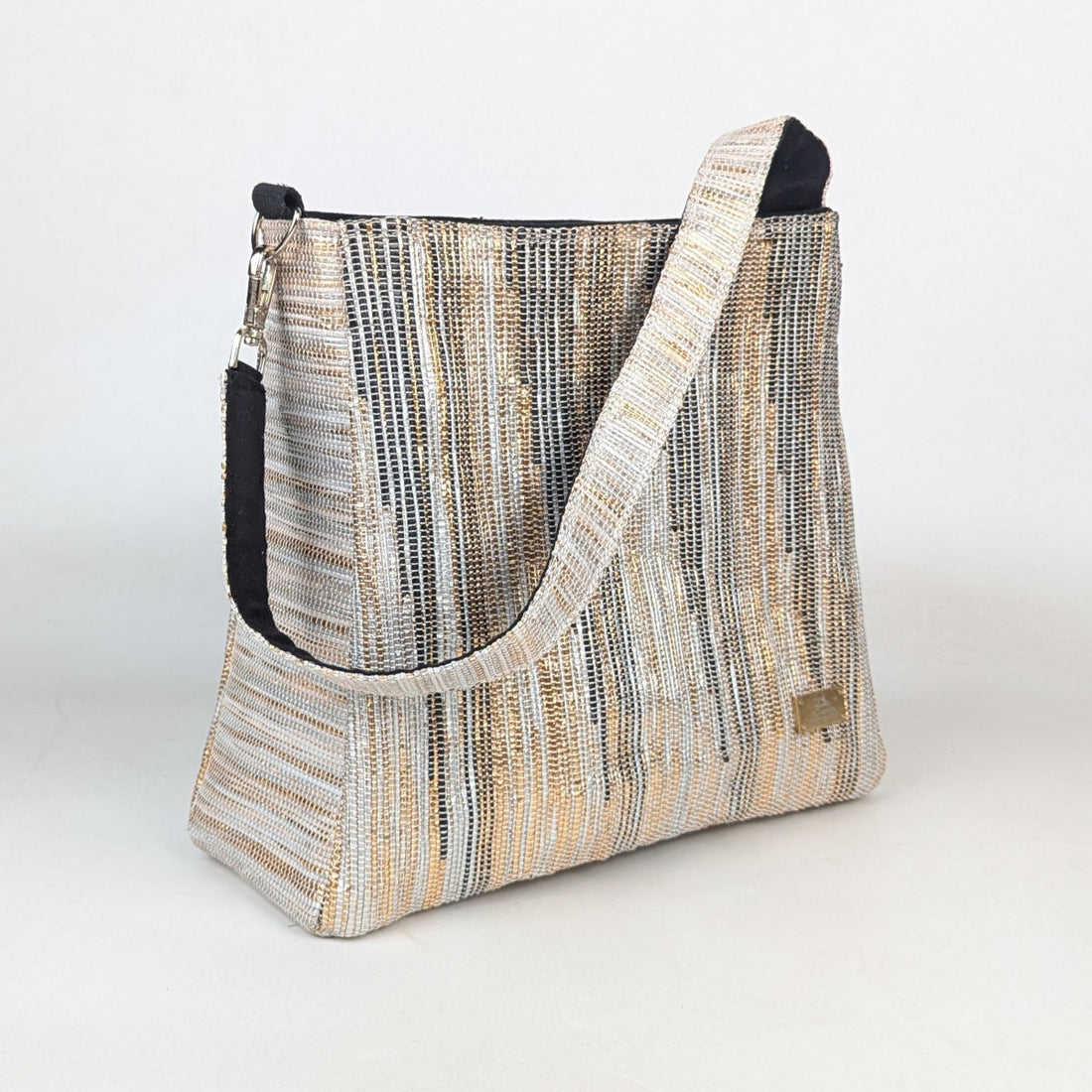 Upcycled Handcrafted Designer Trapeze Tote (TTD0326-003) PS_W