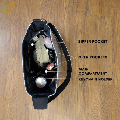 Premium Upcycled Handcrafted Trapeze Tote (TT0626-005) PS_W