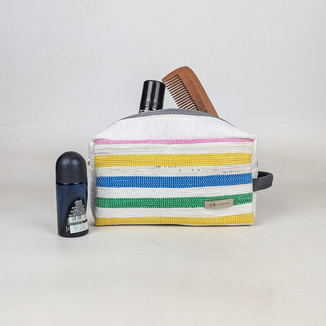 Upcycled Handcrafed Travel Pouch (TK0326-019) PS_W