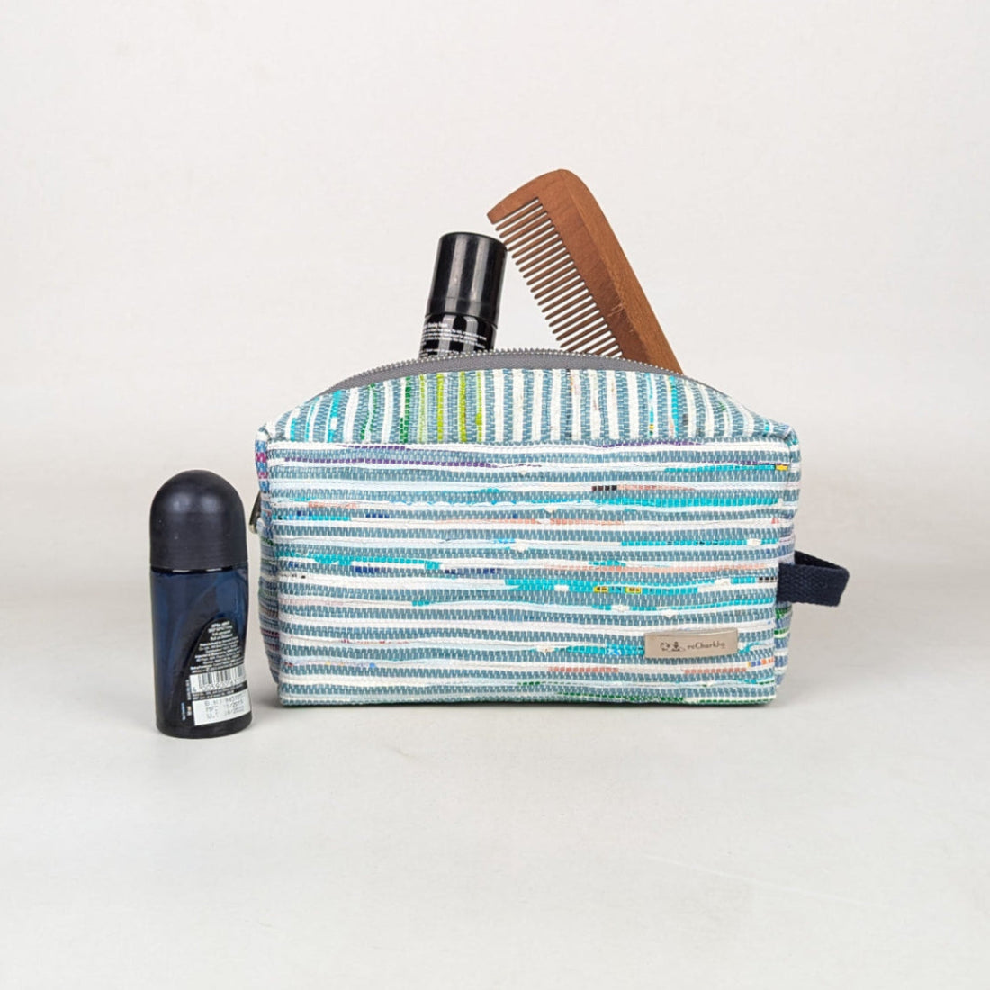 Upcycled Handcrafed Travel Pouch (TK0326-021) PS_W