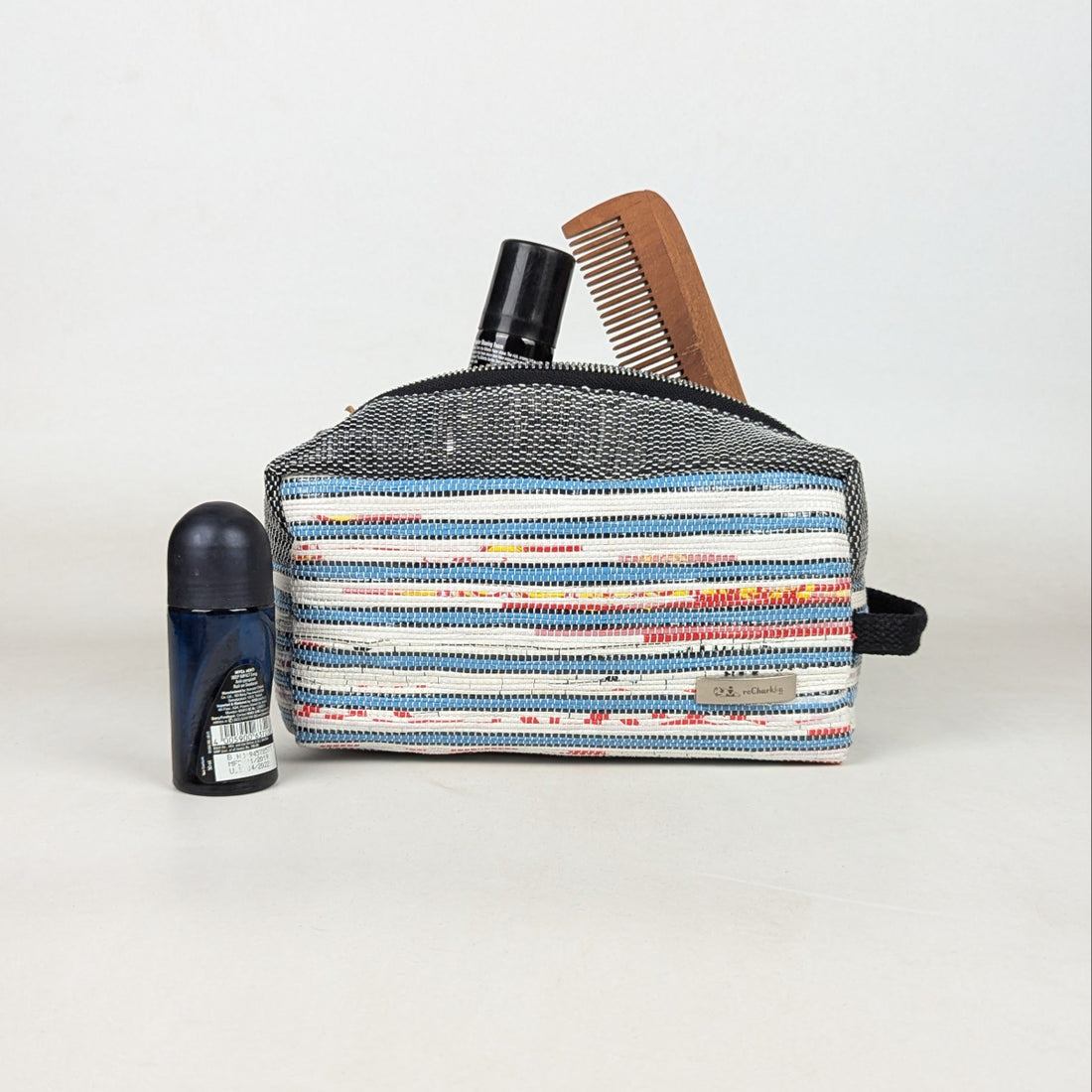 Upcycled Handcrafed Travel Pouch (TK0326-023) PS_W
