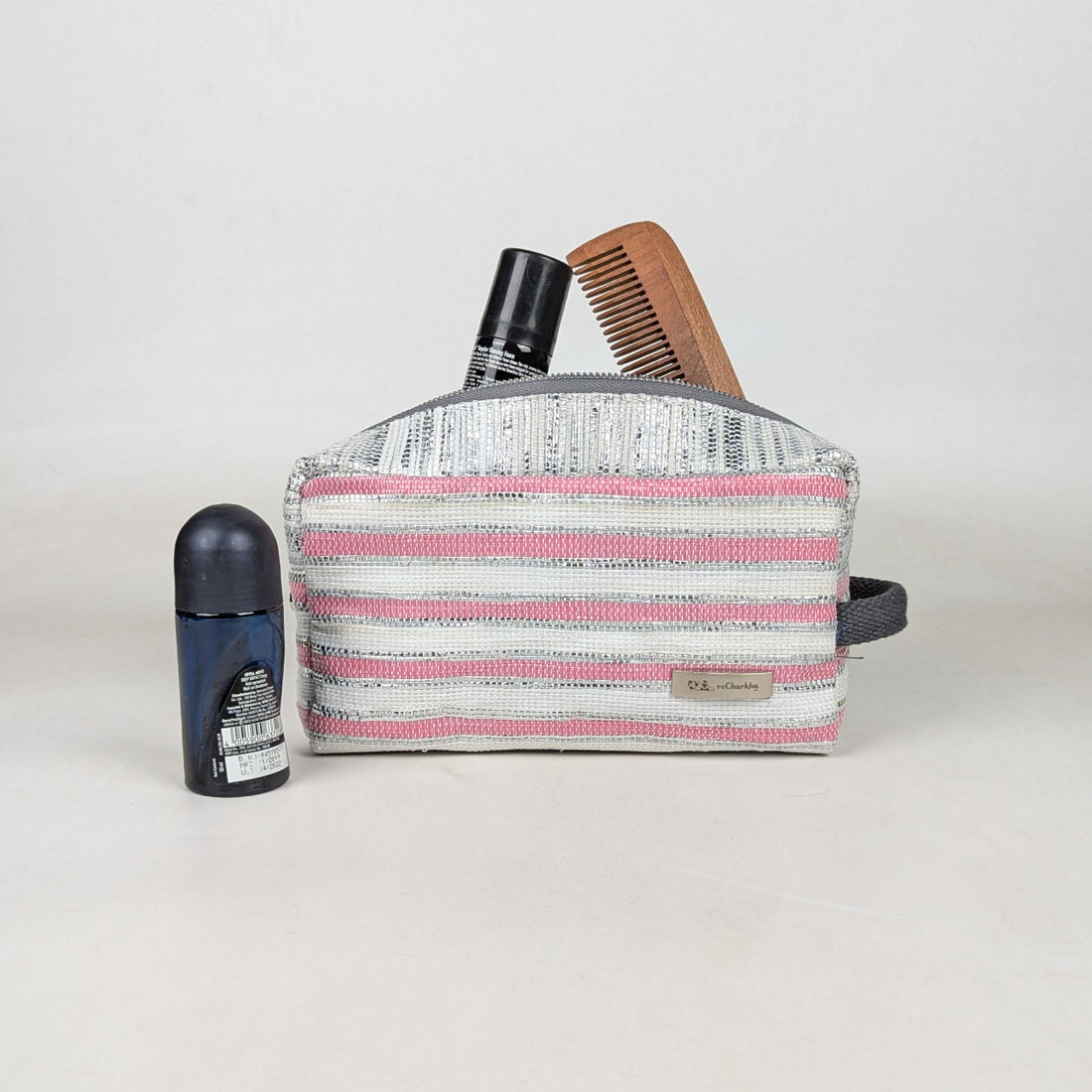 Upcycled Handcrafed Travel Pouch (TK0326-030) PS_W