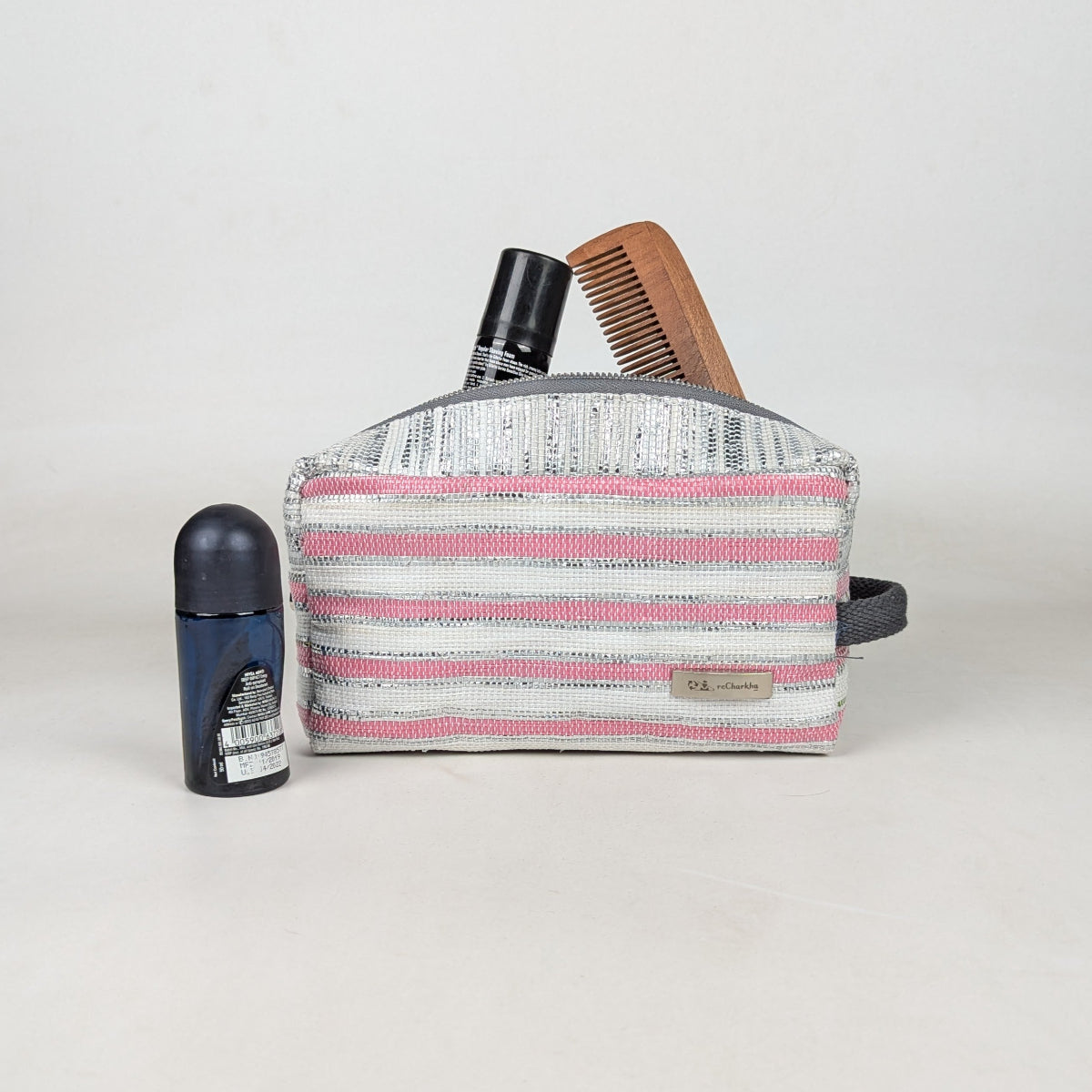 Upcycled Handcrafed Travel Pouch (TK0326-030) PS_W