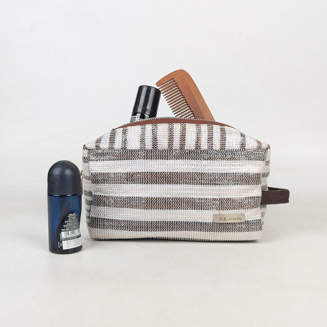 Upcycled Handcrafed Travel Pouch (TK0526-010) PS_W