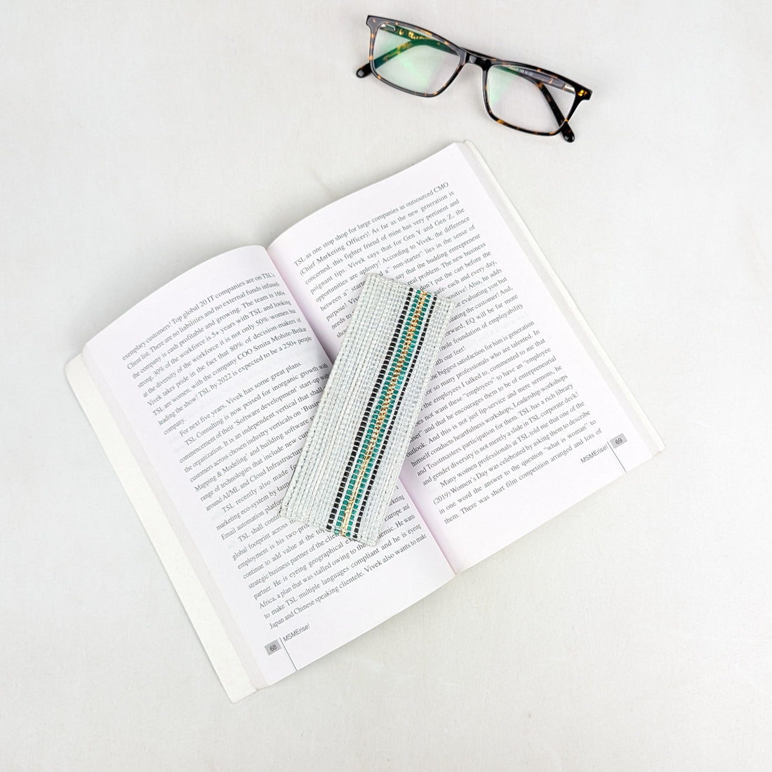 Upcycled Handcrafted Bookmark (BM0826-006)