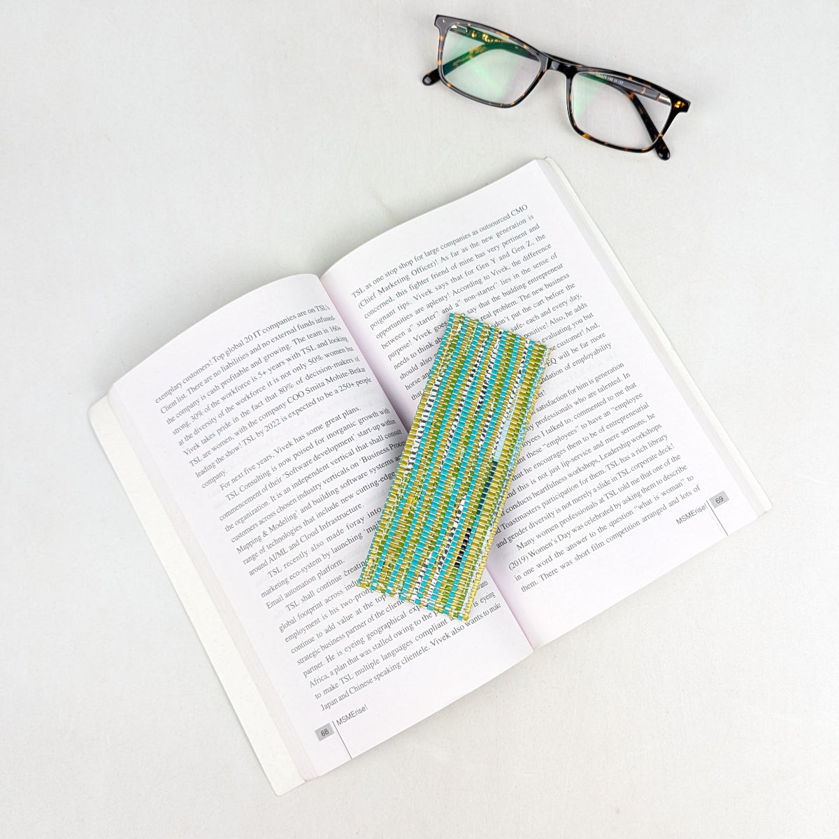 Upcycled Handcrafted Bookmark (BM0826-010) 