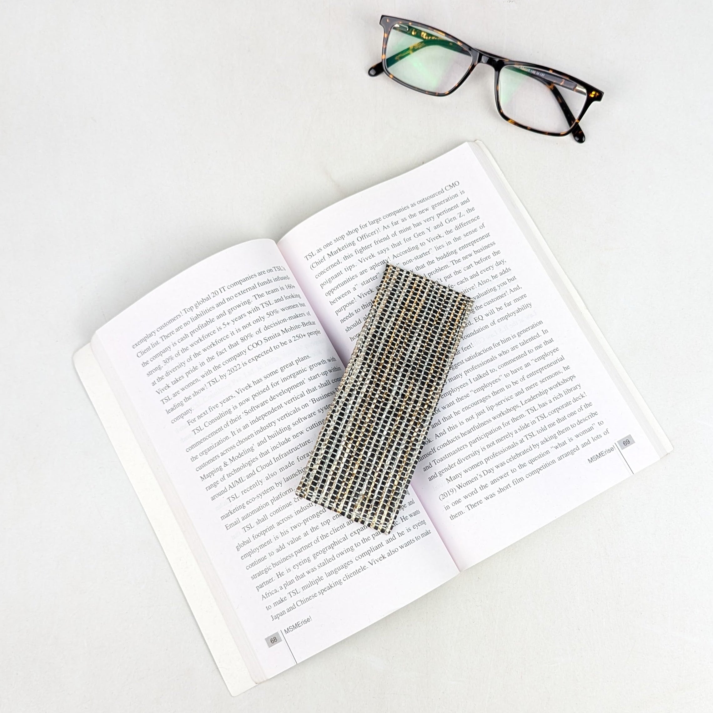 Upcycled Handcrafted Bookmark (BM0826-011) 