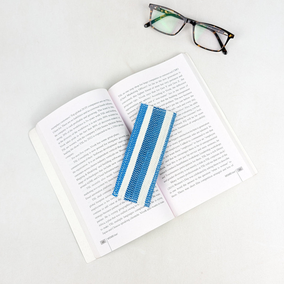 Upcycled Handcrafted Bookmark (BM0826-018) 