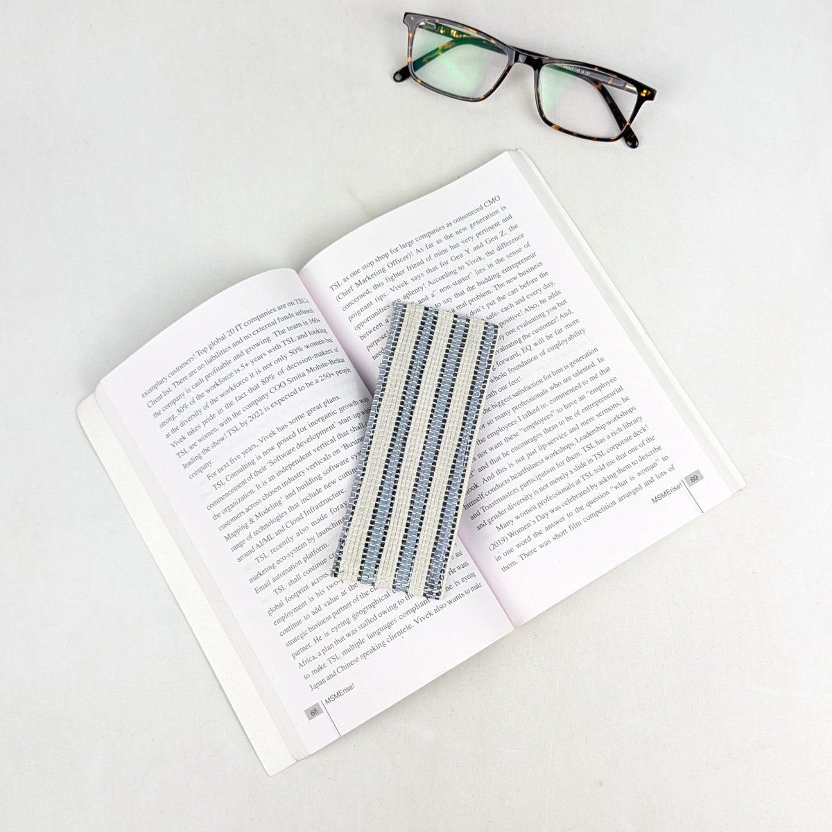 Upcycled Handcrafted Bookmark (BM0826-024) 
