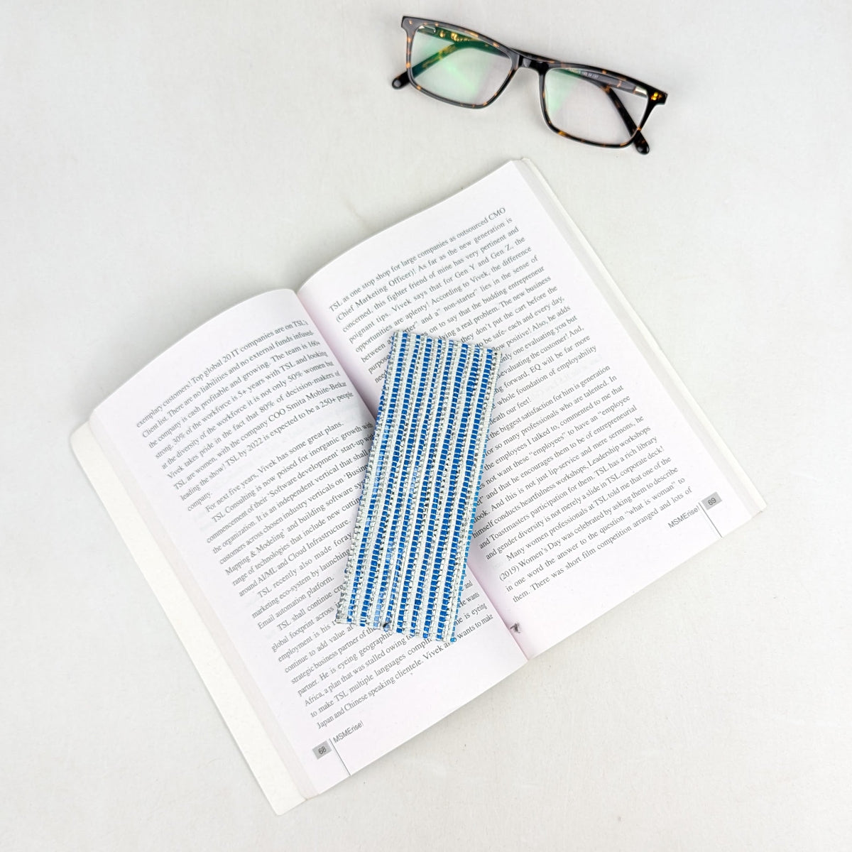 Upcycled Handcrafted Bookmark (BM0826-025) 