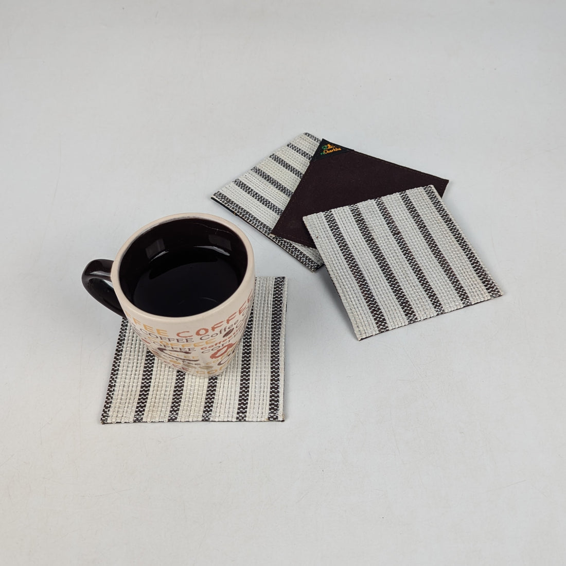 Upcycled Handcrafted Coaster (C0725-011) PS_W