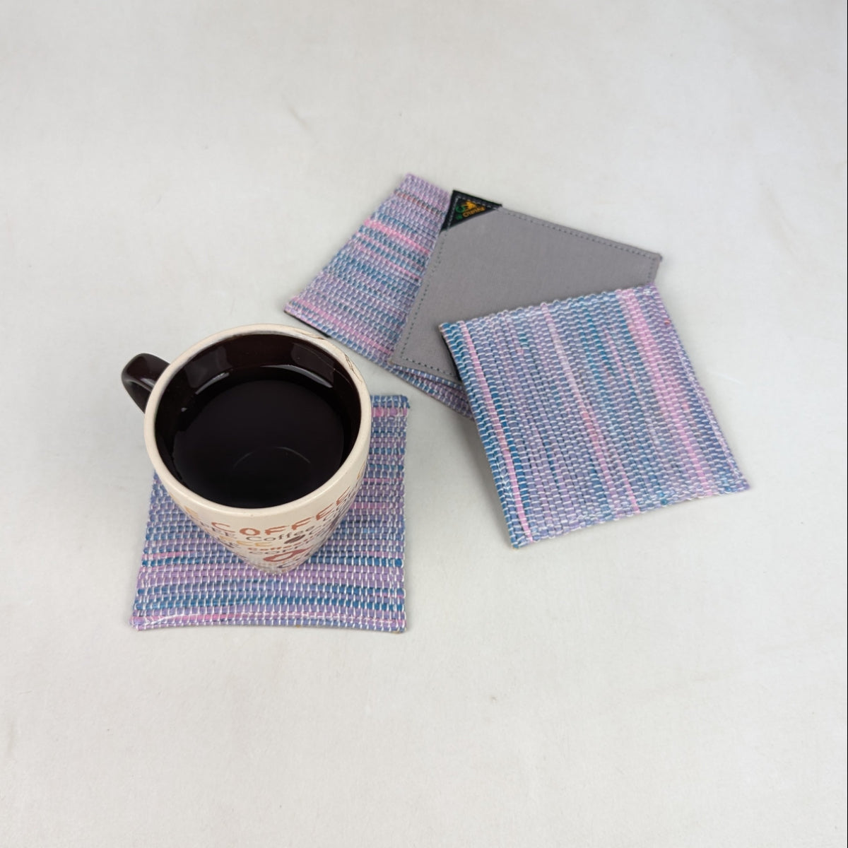 Upcycled Handcrafted Coaster (C0626-003) PS_W