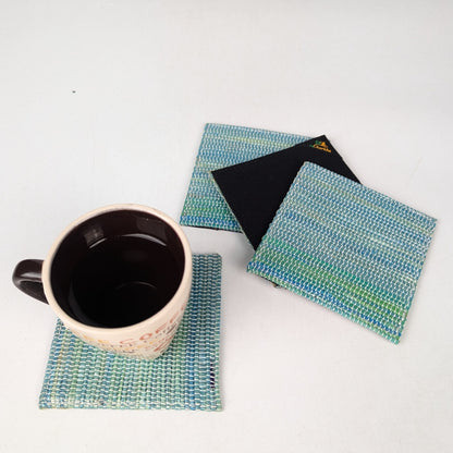 Upcycled Handcrafted Coaster (C0825-001) PS_W