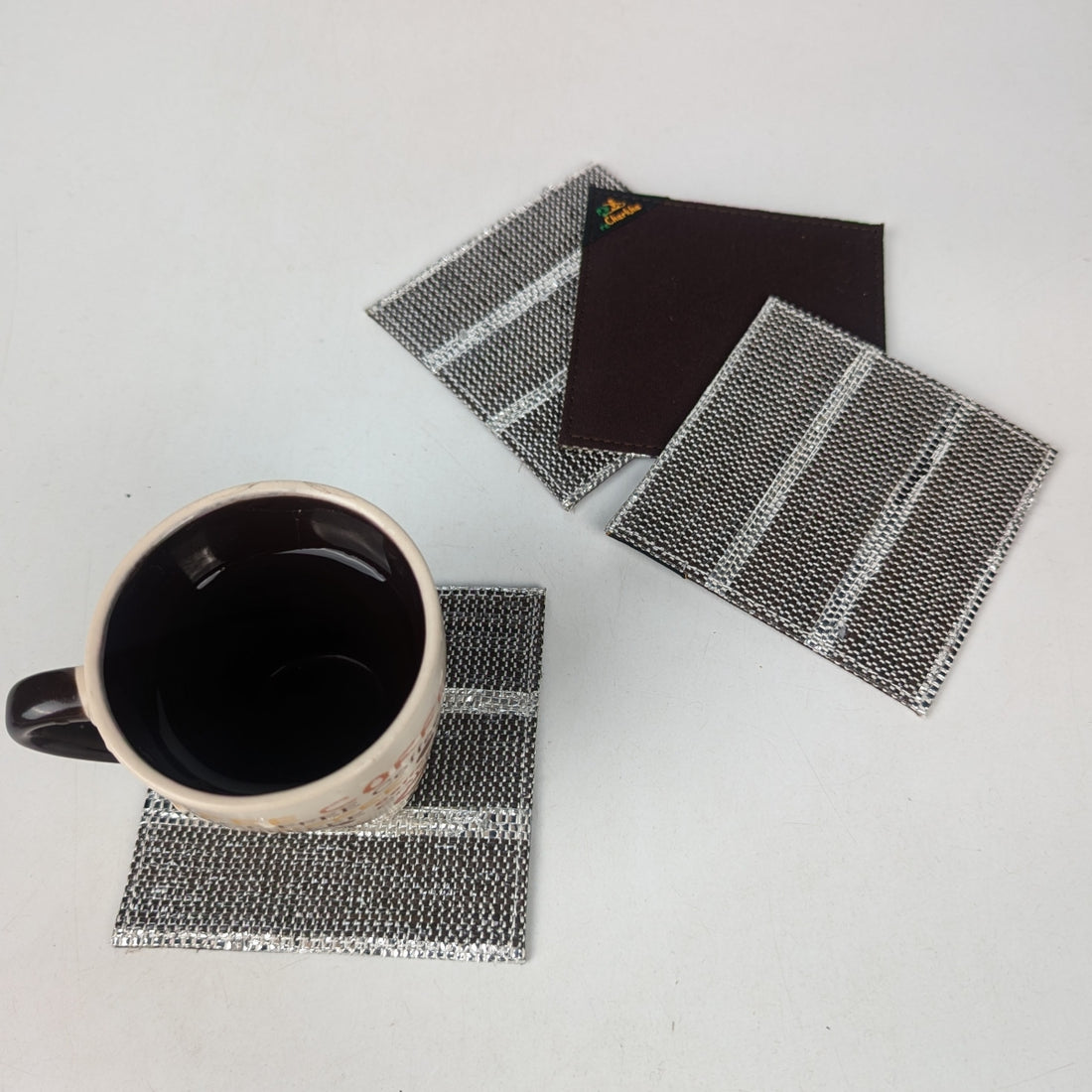 Upcycled Handcrafted Coaster (C0825-002) PS_W