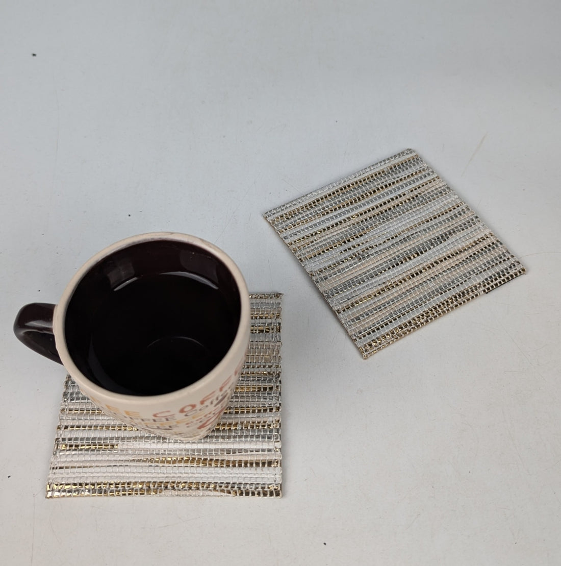 Upcycled Handcrafted Coaster (C0825-005) PS_W