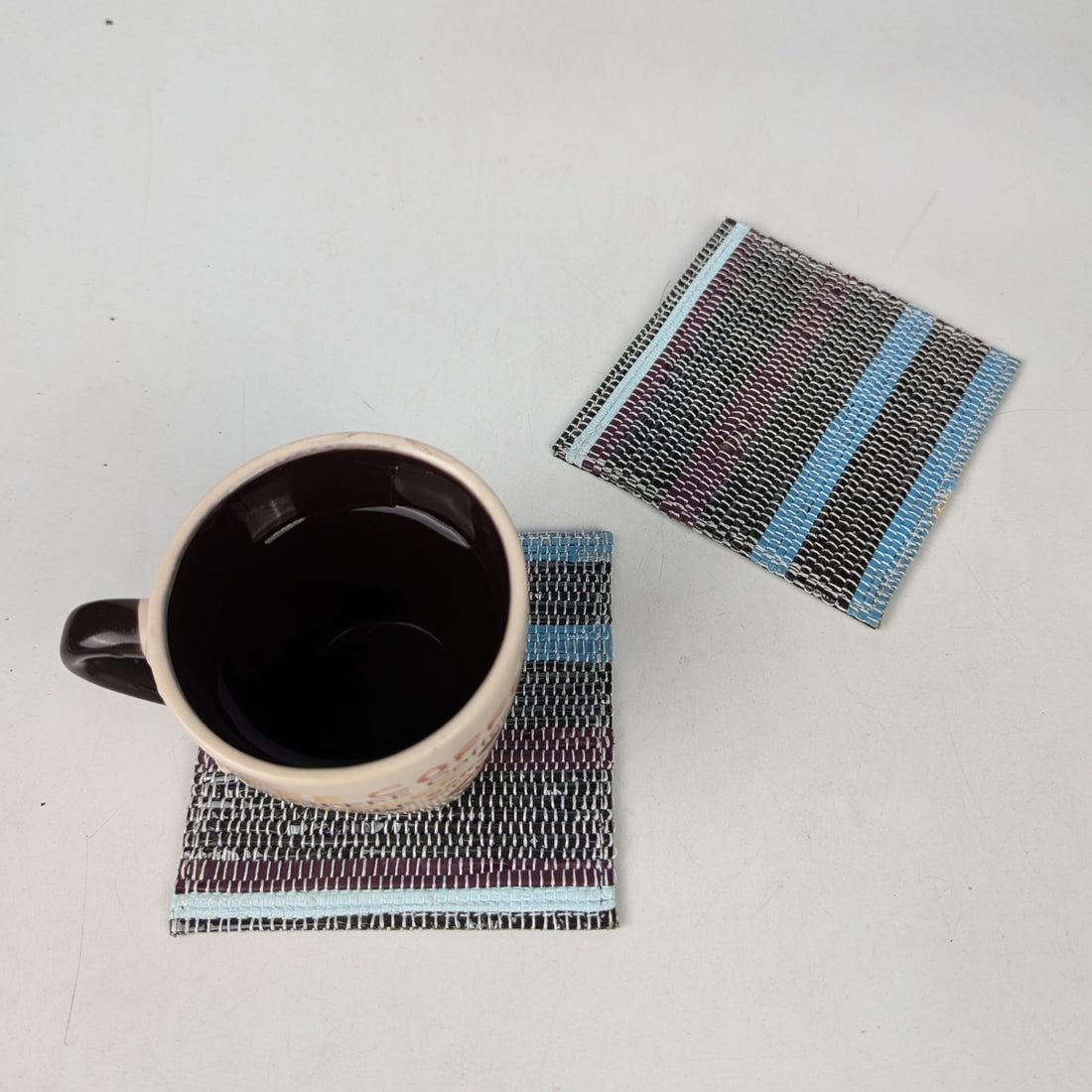 Upcycled Handcrafted Coaster (C0825-008) PS_W