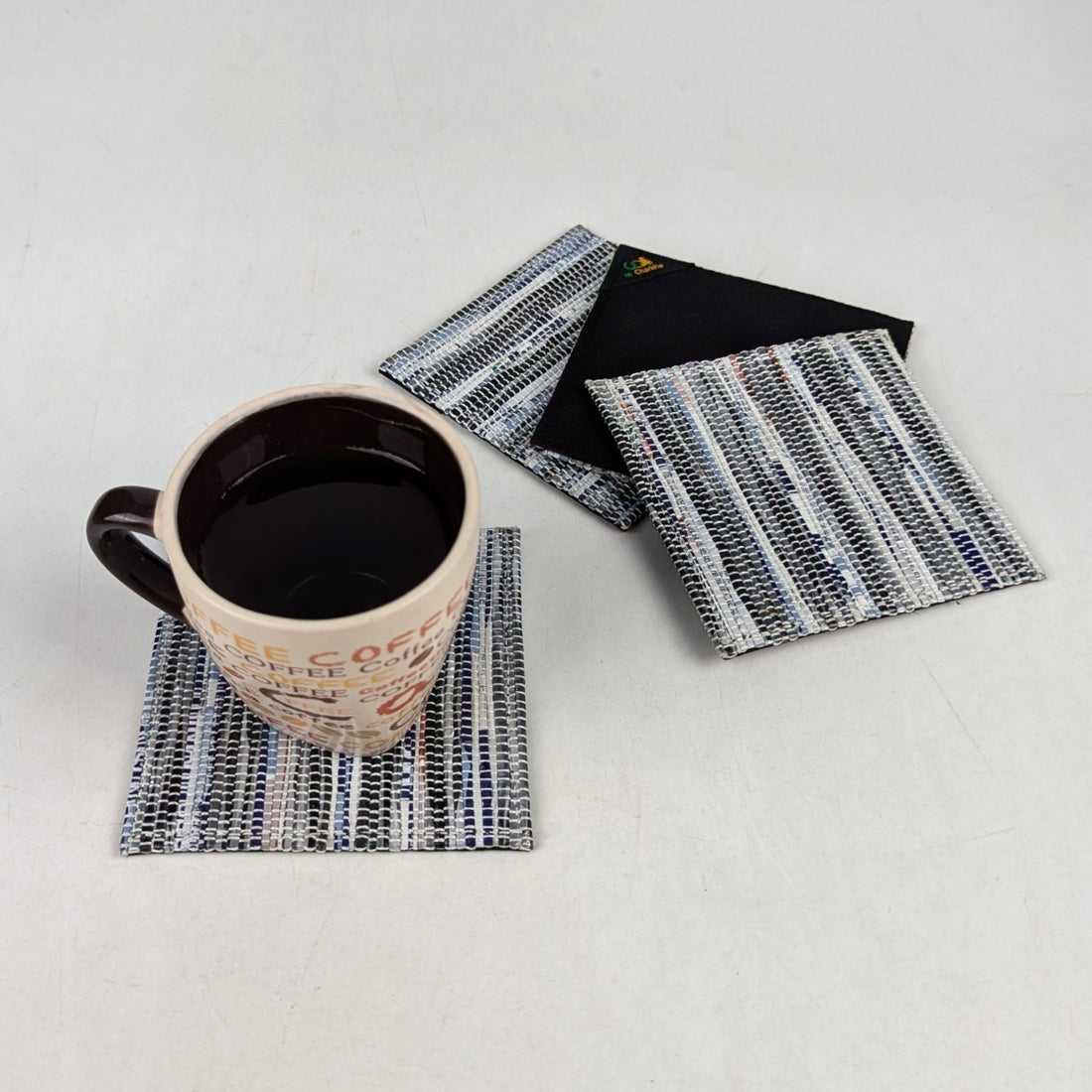 Upcycled Handcrafted Coaster (C1025-023) PS_W