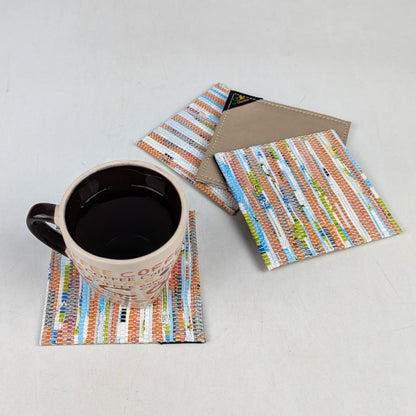 Upcycled Handcrafted Coaster (C1025-024) PS_W
