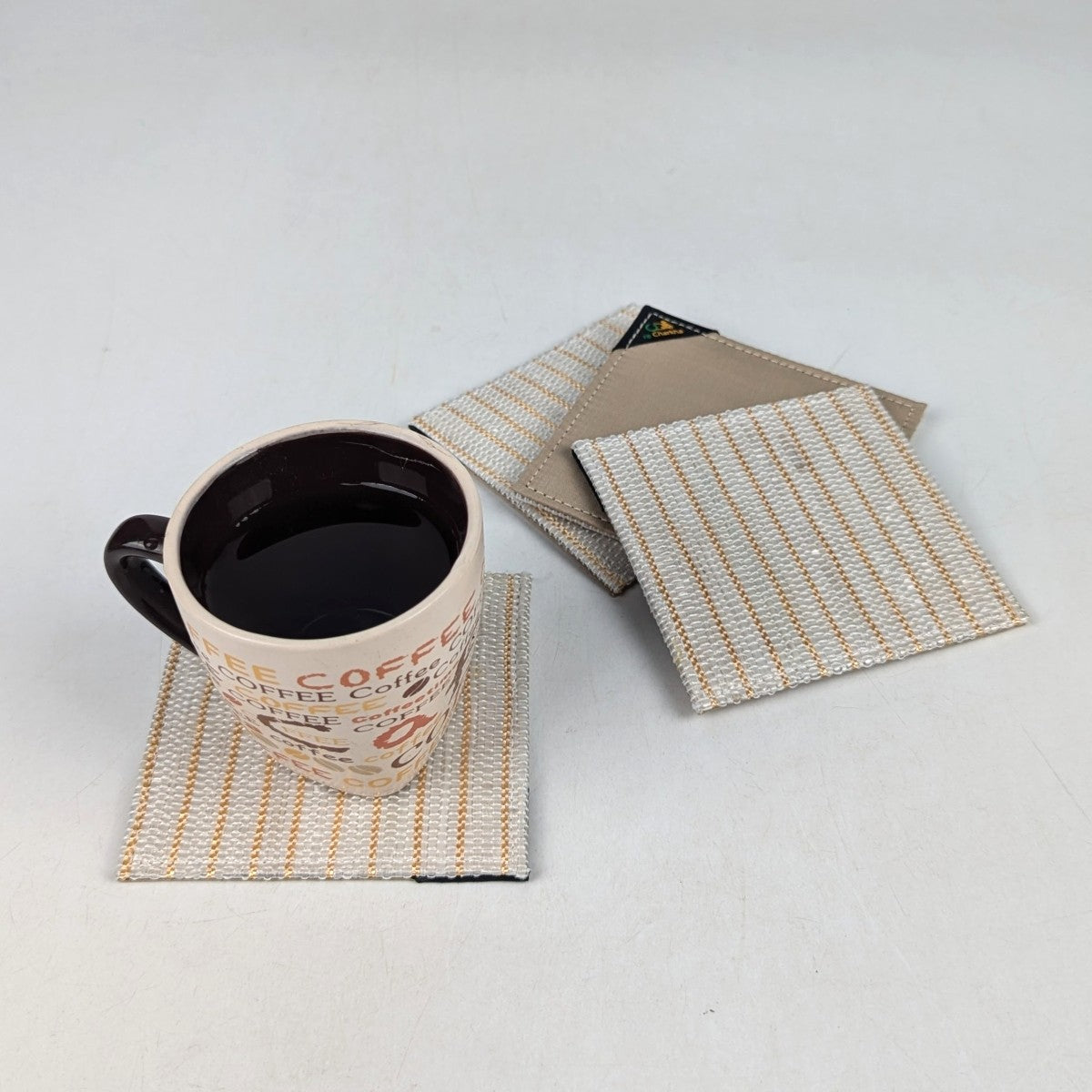 Upcycled Handcrafted Coaster (C1025-029) PS_W