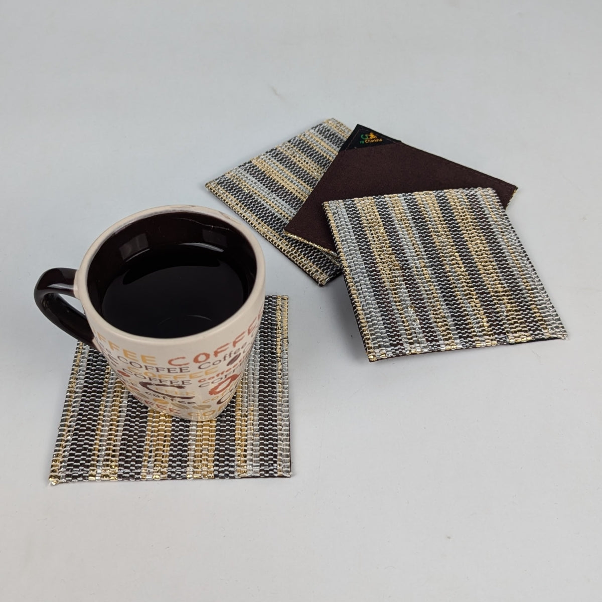 Upcycled Handcrafted Coaster (C1225-010) PS_W