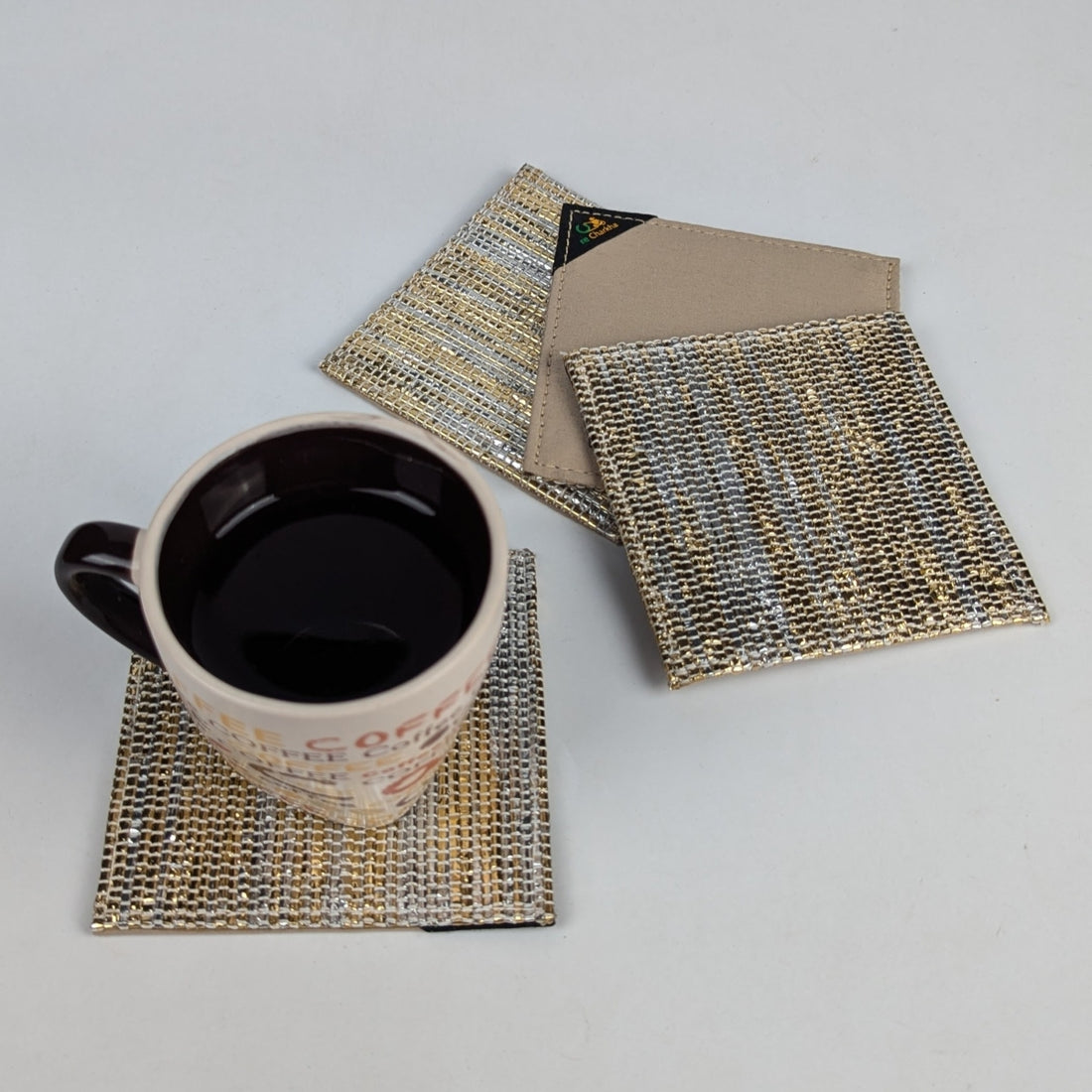 Upcycled Handcrafted Coaster (C1225-016) PS_W