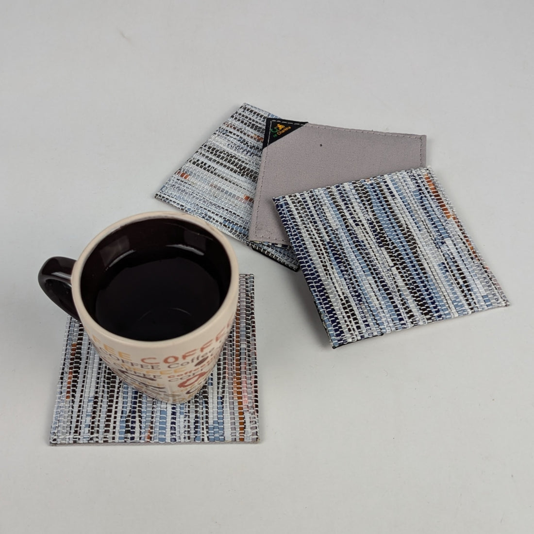 Upcycled Handcrafted Coaster (C1225-019) PS_W