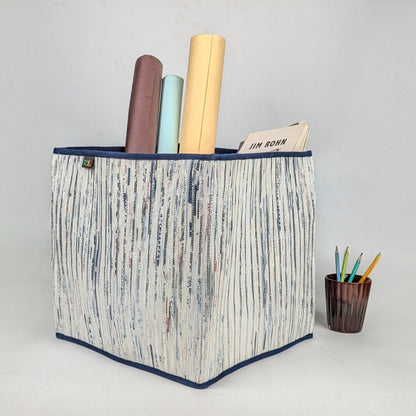 Upcycled Handcrafted Collapsible Storage Basket Big (CSBB0326-004) PS_W