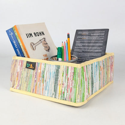 Upcycled Handcrafted Collapsible Storage Basket Small (CSBS0525-012) PS_W