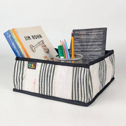 Upcycled Handcrafted Collapsible Storage Basket Small (CSBS0525-005) PS_W