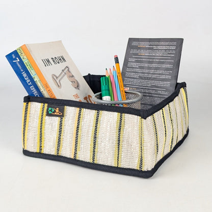 Upcycled Handcrafted Collapsible Storage Basket Small (CSBS0525-006) PS_W