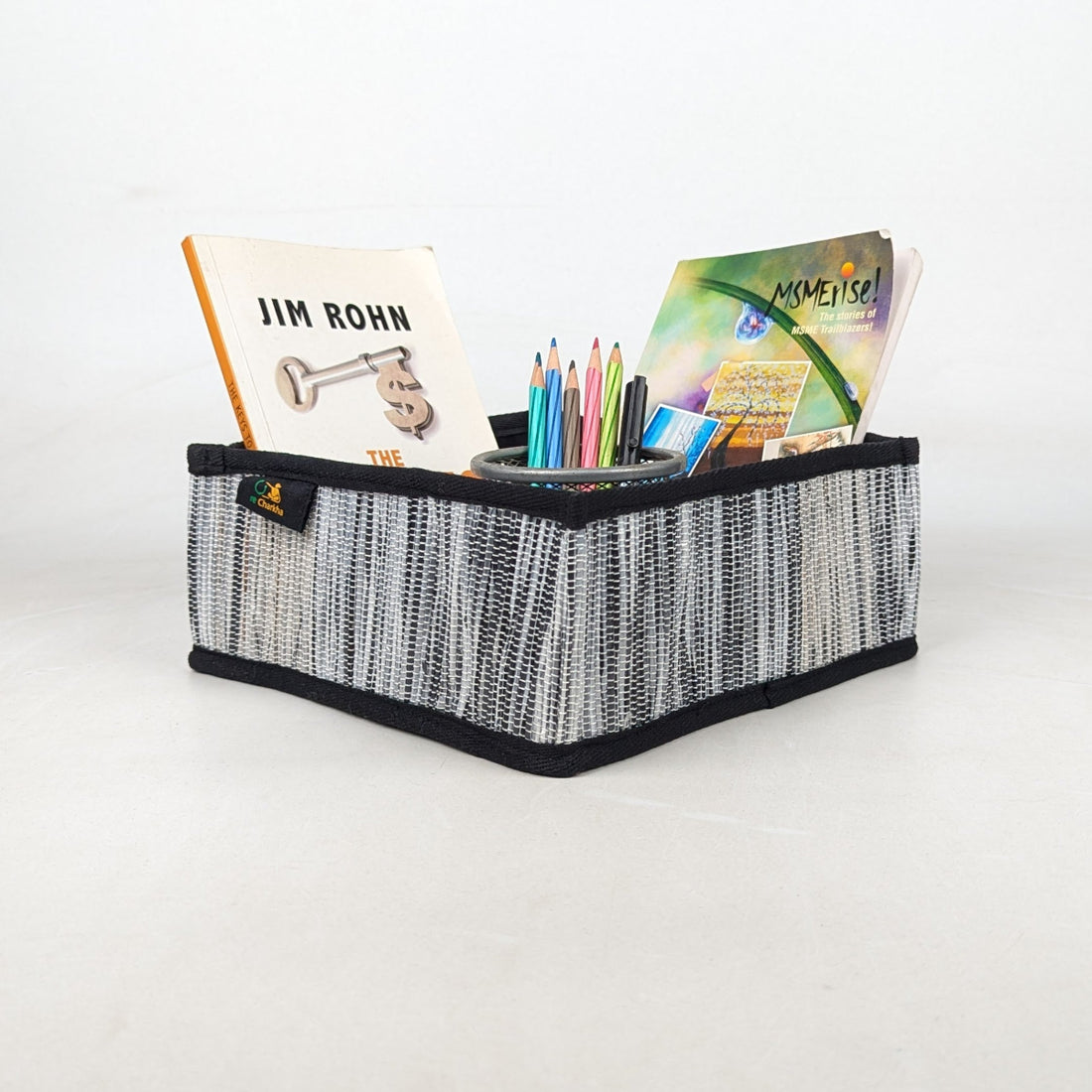Upcycled Handcrafted Collapsible Storage Basket Small (CSBS0826-006)