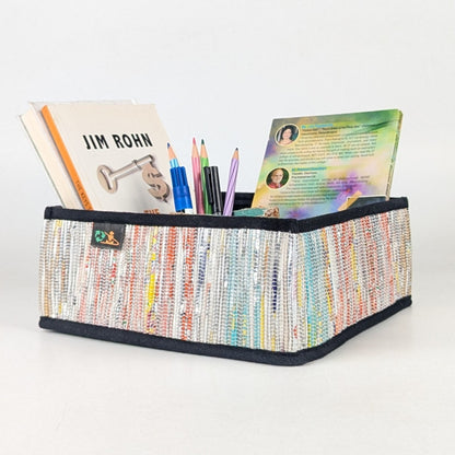 Upcycled Handcrafted Collapsible Storage Basket Small (CSBS1125-002) PS_W