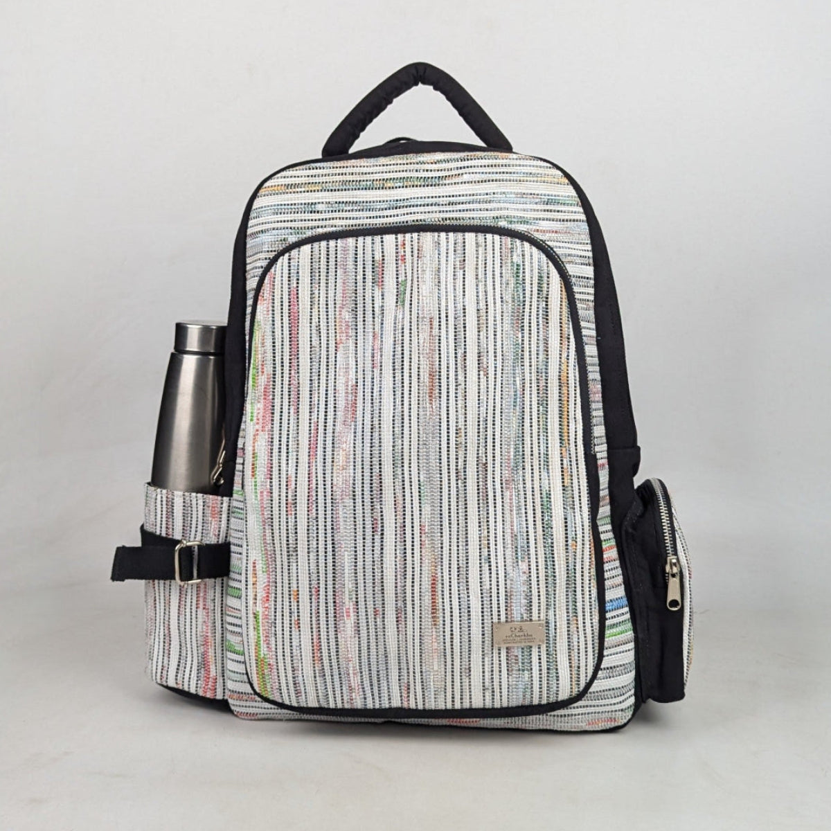 Upcycled Handcrafted Commuter Backpack (CBP0626-001) PS_W