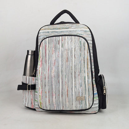 Upcycled Handcrafted Commuter Backpack (CBP0626-001) PS_W