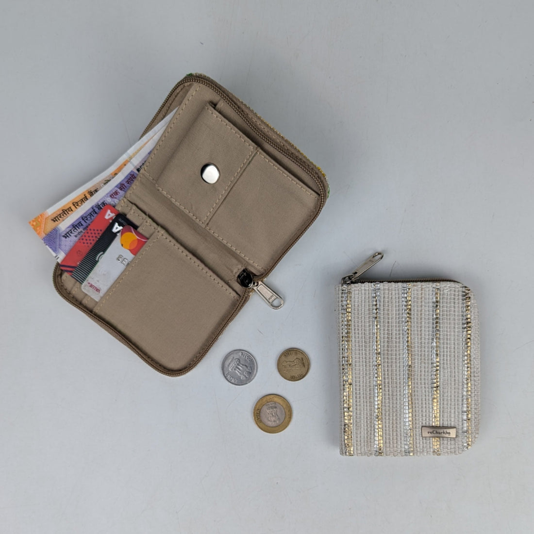 Upcycled Handwoven D Wallet (DW0725-011) PS_W