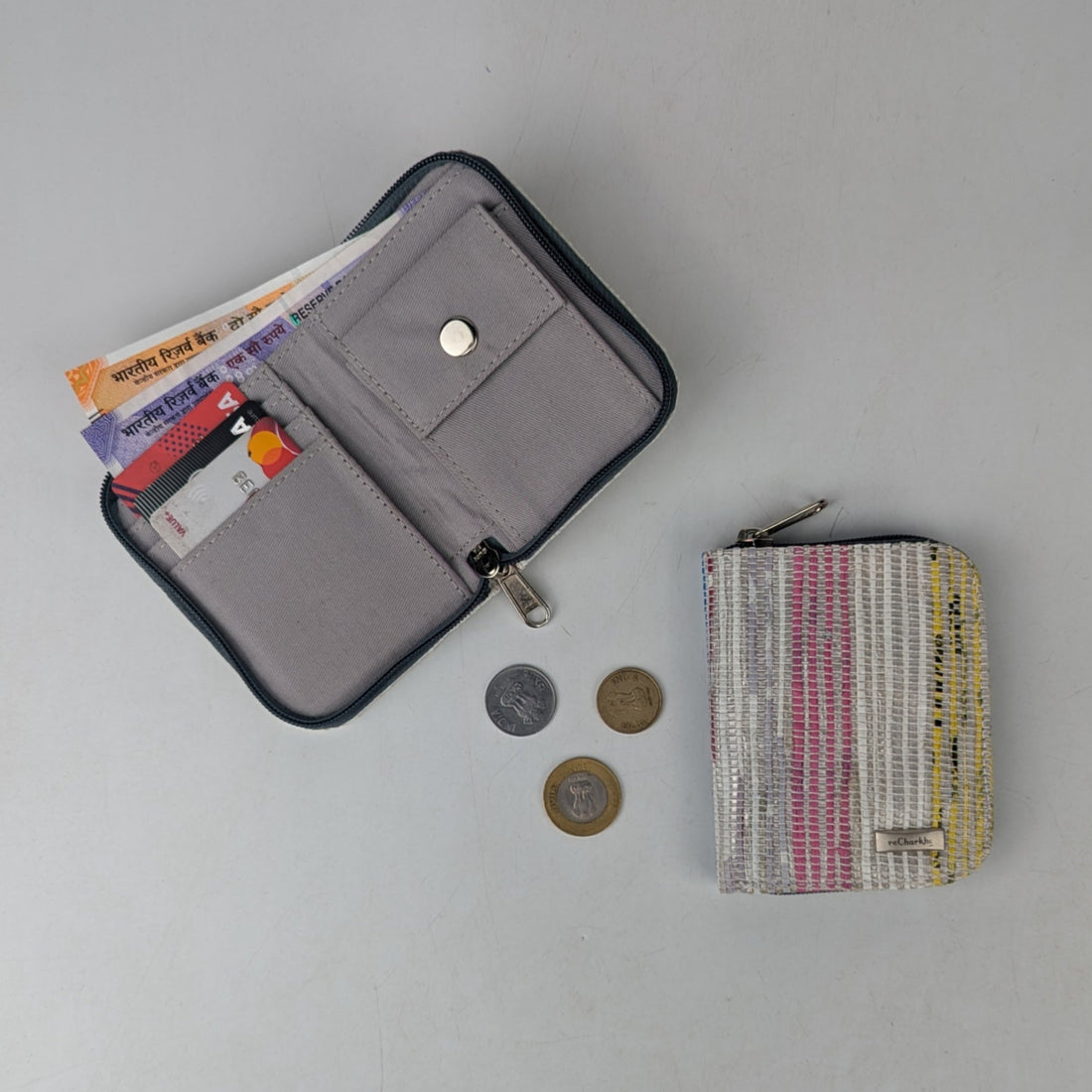 Upcycled Handwoven D Wallet (DW0725-015) PS_W