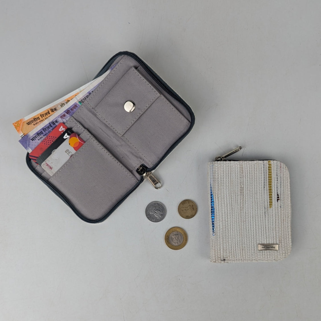 Upcycled Handwoven D Wallet (DW0725-019) PS_W