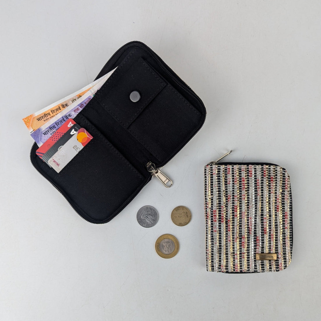 Upcycled Handwoven D Wallet (DW0725-004) PS_W